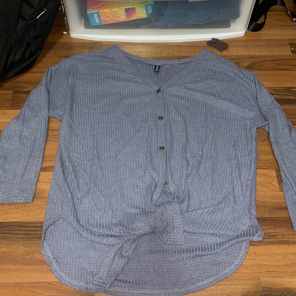 Tie sweater